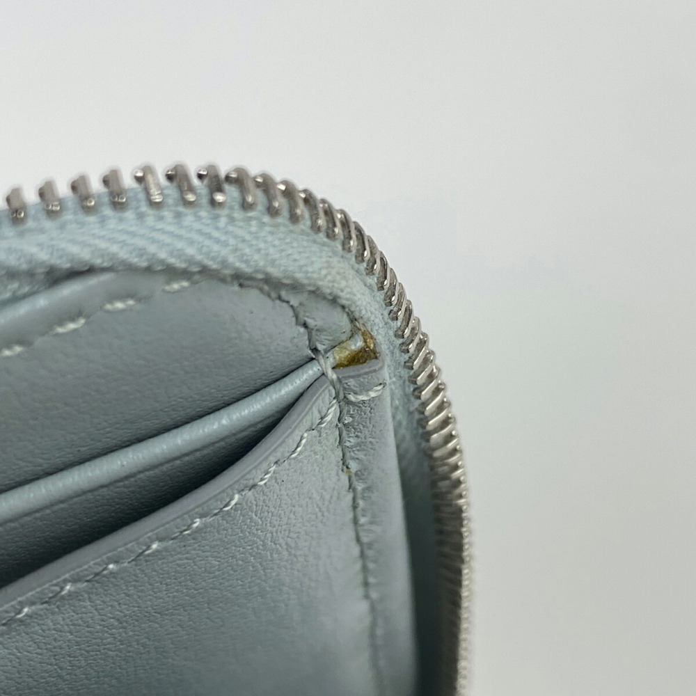 Celine Compartment Round Wallet Zip Gray Leather - Picture 6 of 7